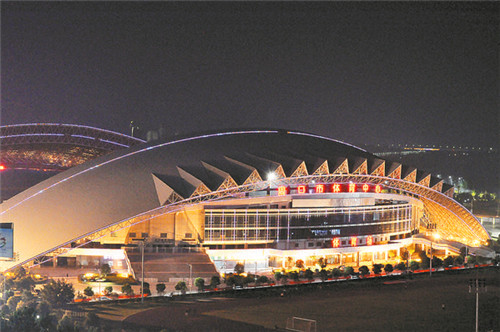 東新區(qū)夜色璀璨，如詩如畫