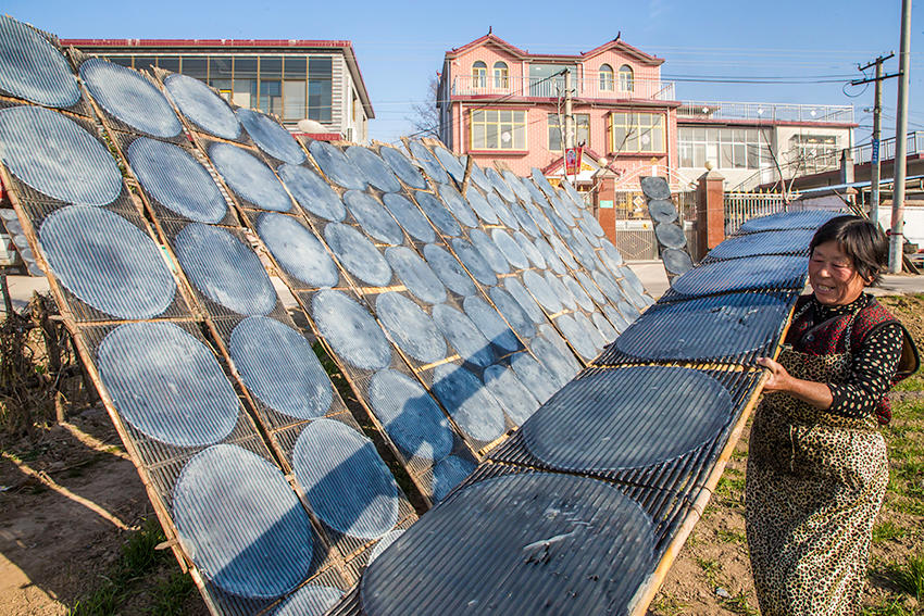 見(jiàn)過(guò)傳統(tǒng)技法做粉皮嗎？隨鏡頭走進(jìn)豫東農(nóng)村看看吧